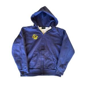 Vintage Camber USA Made Faded Navy Thermal Lined Full Zip XL Hoodie Sweat Jacket